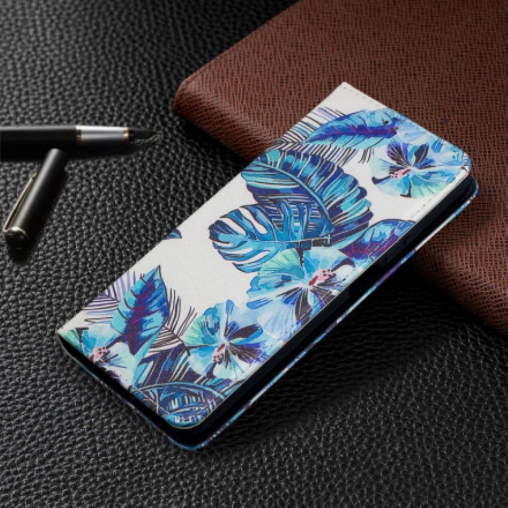 Schutzhülle Für Xiaomi Mi 10T Lite / Redmi Note 9 Pro 5G Flip Case Blätter