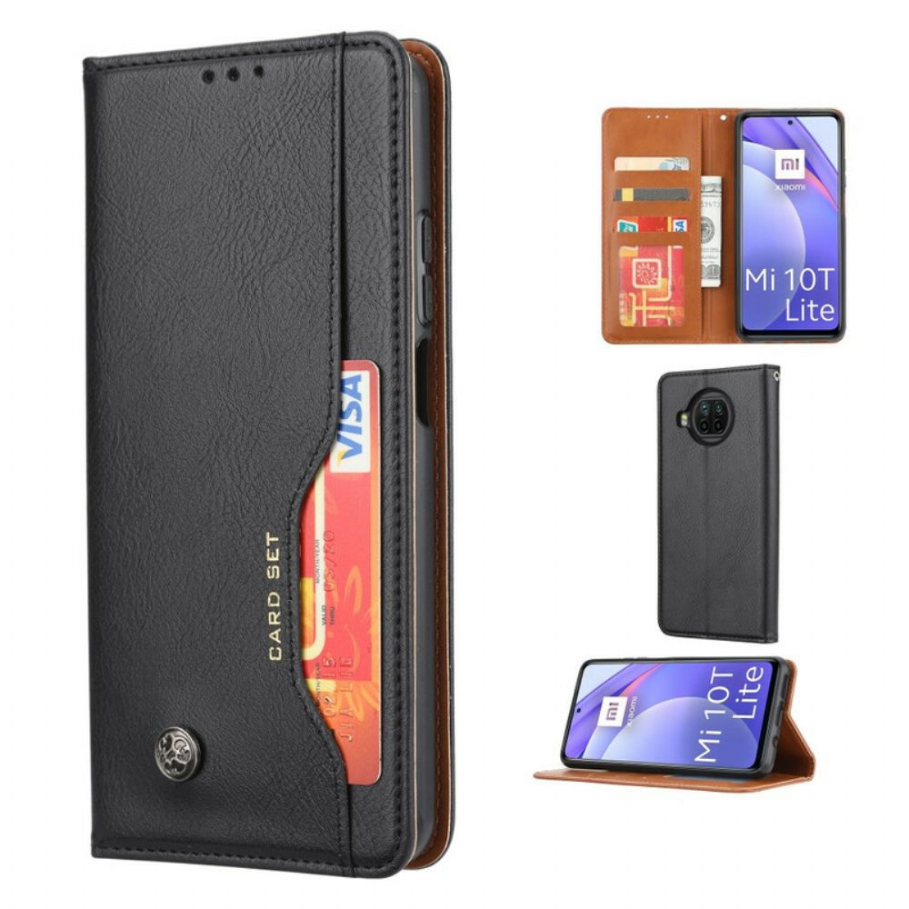 Schutzhülle Für Xiaomi Mi 10T Lite / Redmi Note 9 Pro 5G Flip Case Kartenhalter