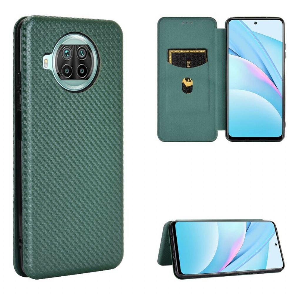 Schutzhülle Für Xiaomi Mi 10T Lite / Redmi Note 9 Pro 5G Flip Case Kohlefaser