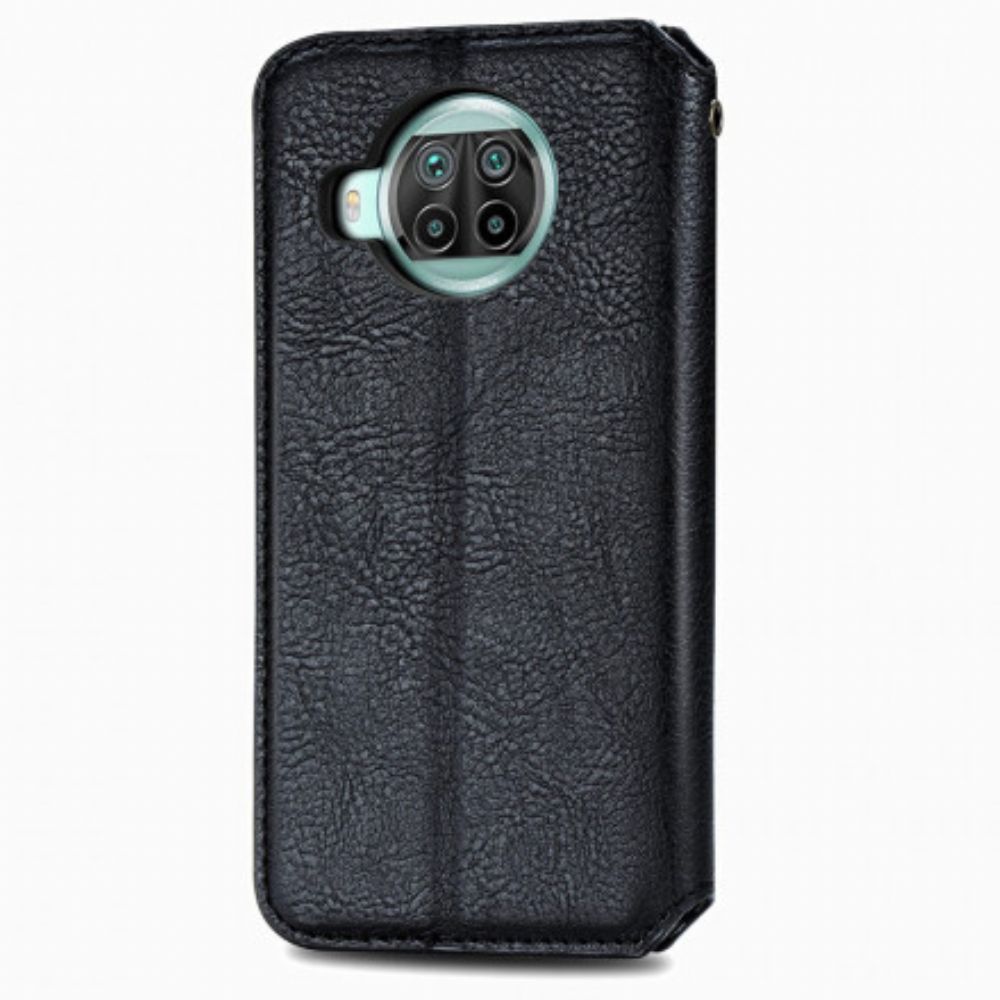 Schutzhülle Für Xiaomi Mi 10T Lite / Redmi Note 9 Pro 5G Flip Case Ledereffekt Mit Rautenstruktur