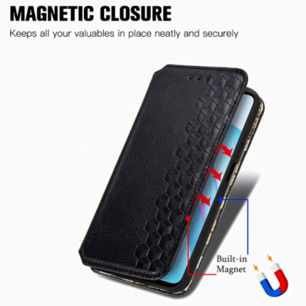 Schutzhülle Für Xiaomi Mi 10T Lite / Redmi Note 9 Pro 5G Flip Case Ledereffekt Mit Rautenstruktur