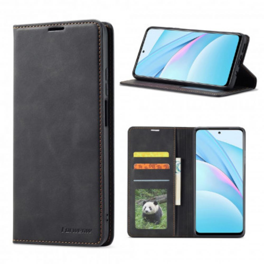 Schutzhülle Für Xiaomi Mi 10T Lite / Redmi Note 9 Pro 5G Flip Case Ledereffekt Vorw