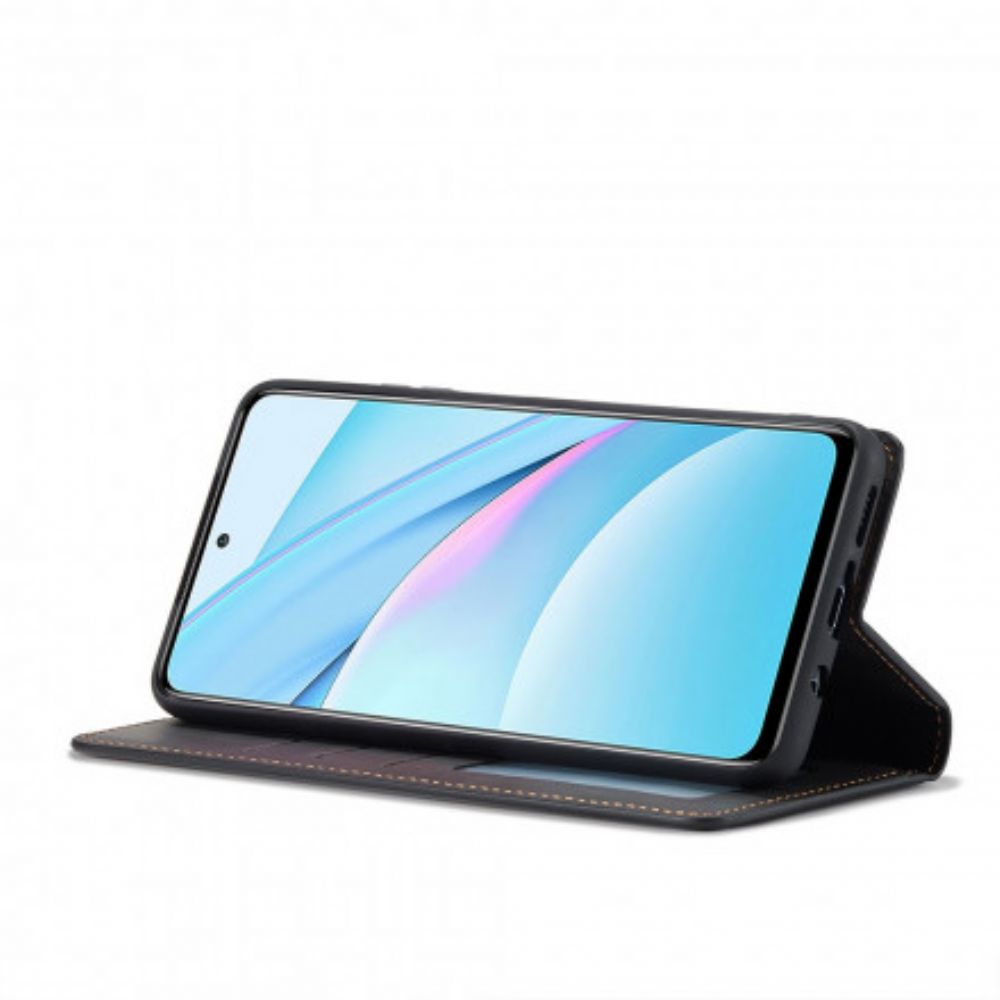 Schutzhülle Für Xiaomi Mi 10T Lite / Redmi Note 9 Pro 5G Flip Case Ledereffekt Vorw