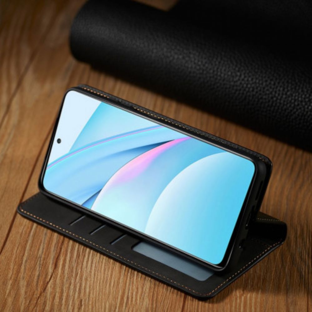 Schutzhülle Für Xiaomi Mi 10T Lite / Redmi Note 9 Pro 5G Flip Case Ledereffekt Vorw