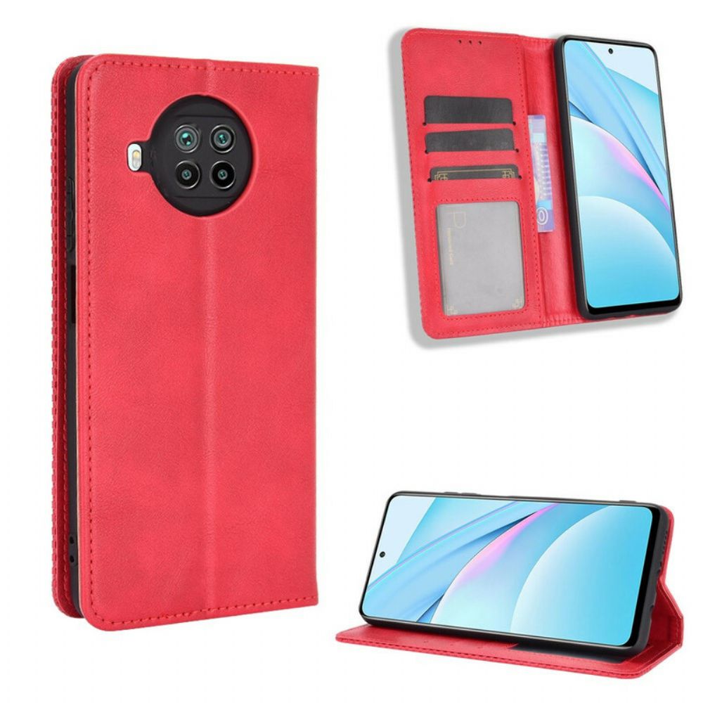 Schutzhülle Für Xiaomi Mi 10T Lite / Redmi Note 9 Pro 5G Flip Case Vintage-effekt