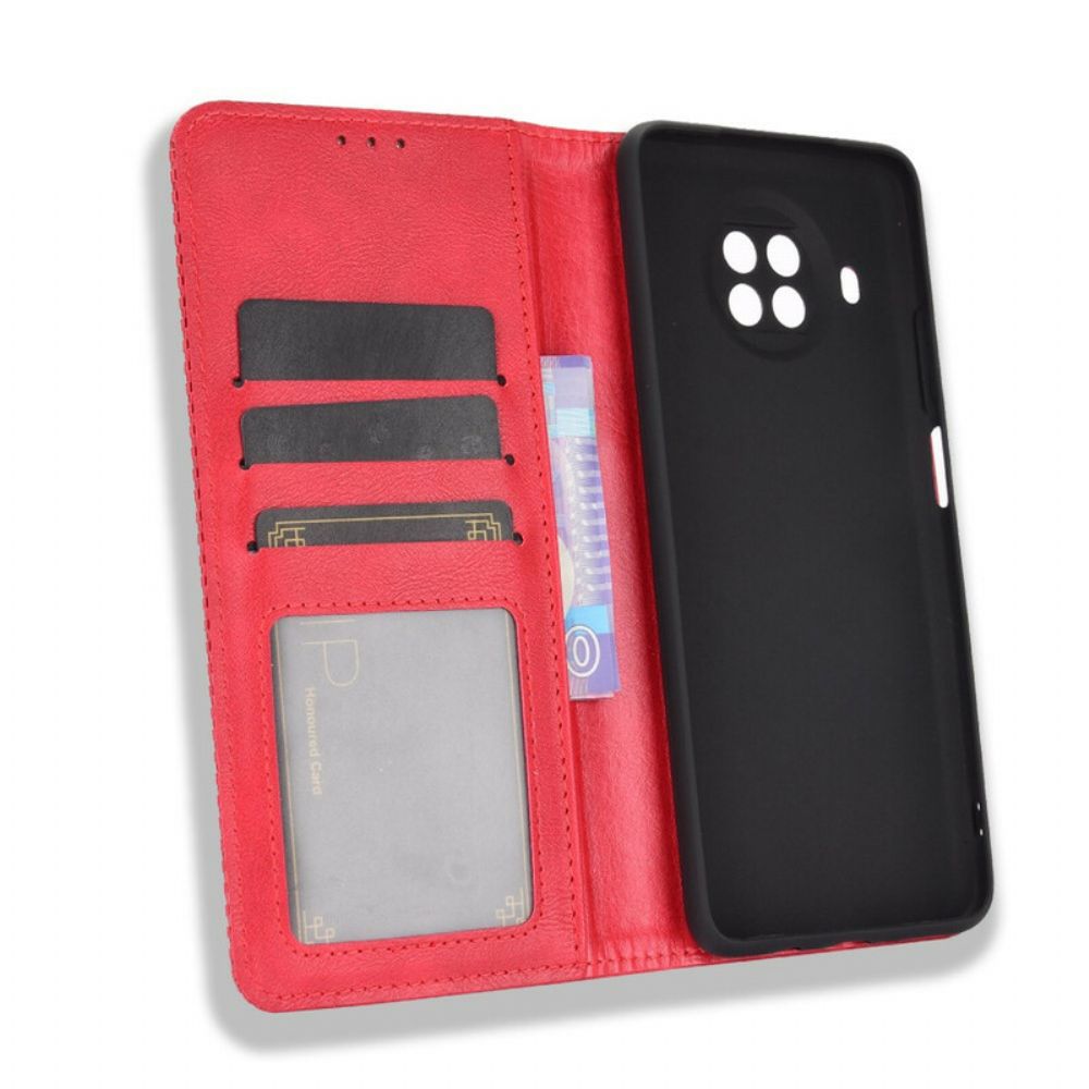 Schutzhülle Für Xiaomi Mi 10T Lite / Redmi Note 9 Pro 5G Flip Case Vintage-effekt