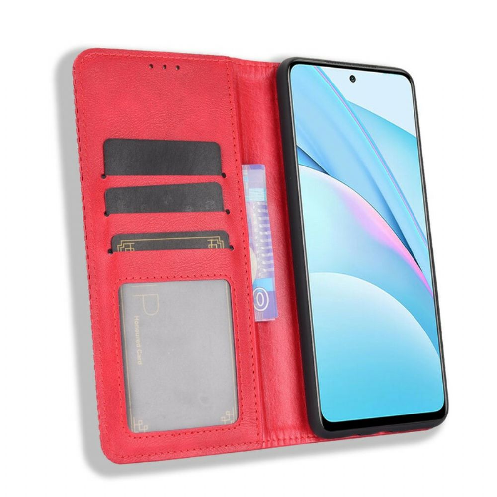 Schutzhülle Für Xiaomi Mi 10T Lite / Redmi Note 9 Pro 5G Flip Case Vintage-effekt