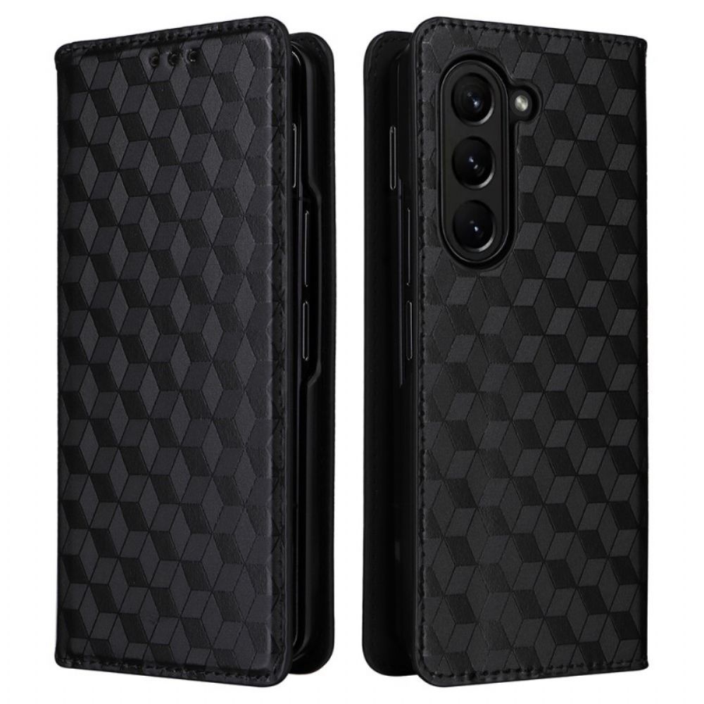 Flip Case Für Samsung Galaxy Z Fold 5 3d-muster