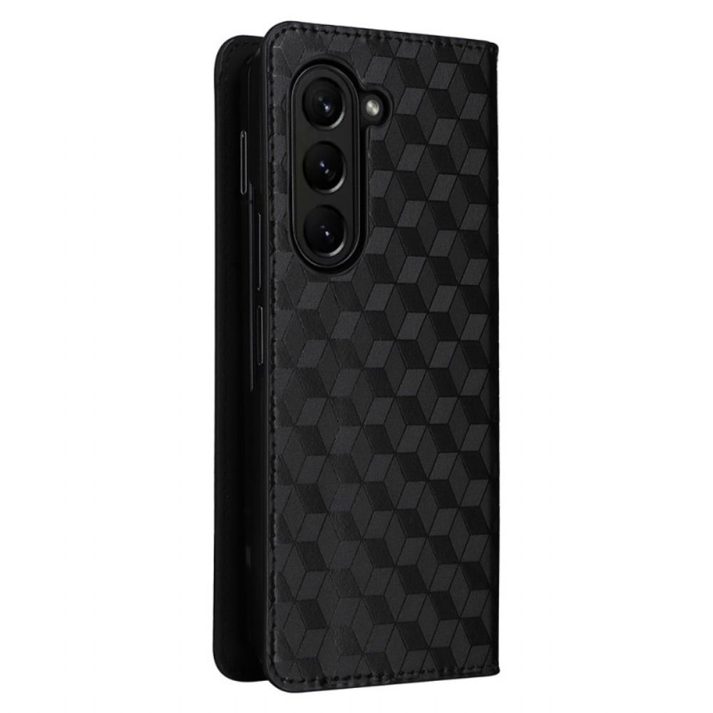 Flip Case Für Samsung Galaxy Z Fold 5 3d-muster