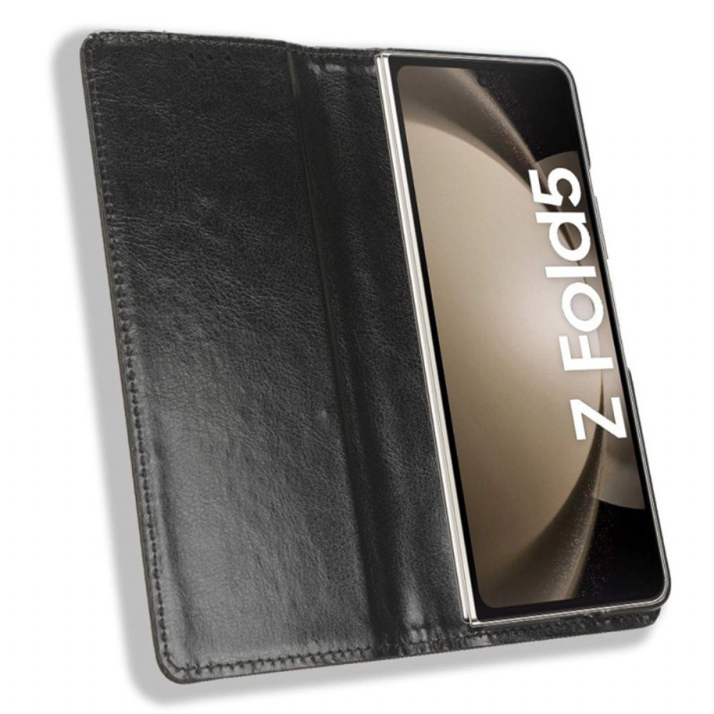 Flip Case Für Samsung Galaxy Z Fold 5 Retro