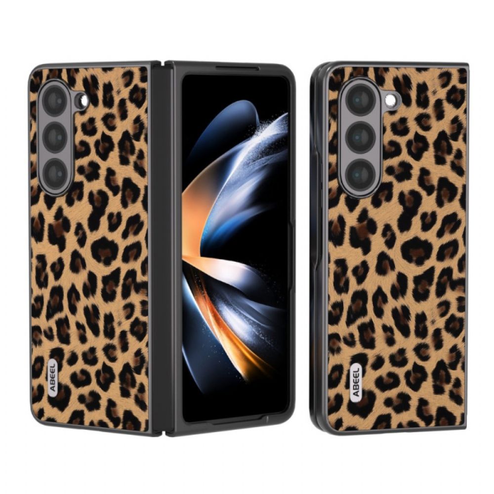 Hülle Samsung Galaxy Z Fold 5 Handyhülle Leopard Abeel