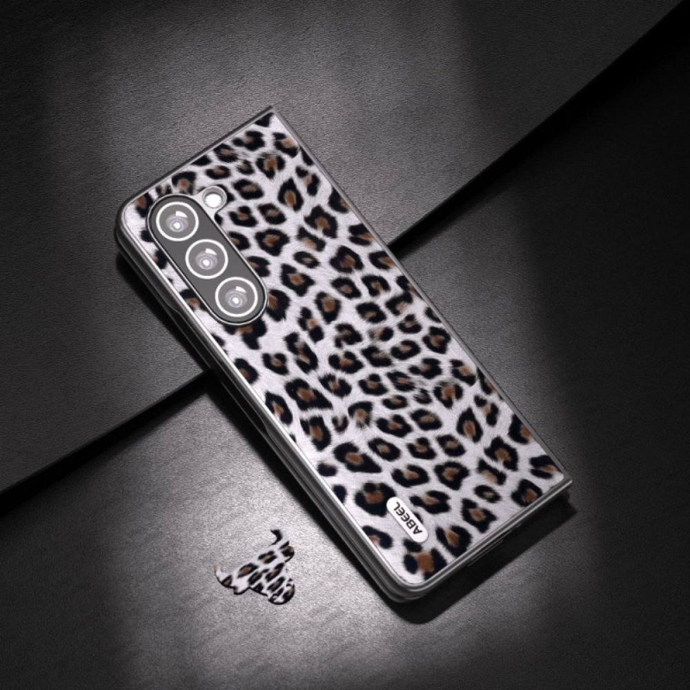 Hülle Samsung Galaxy Z Fold 5 Handyhülle Leopard Abeel