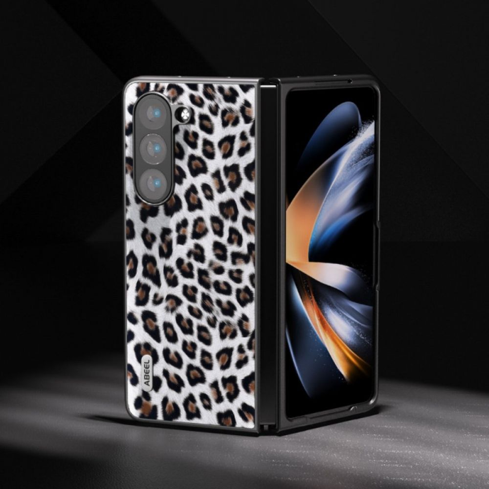 Hülle Samsung Galaxy Z Fold 5 Handyhülle Leopard Abeel