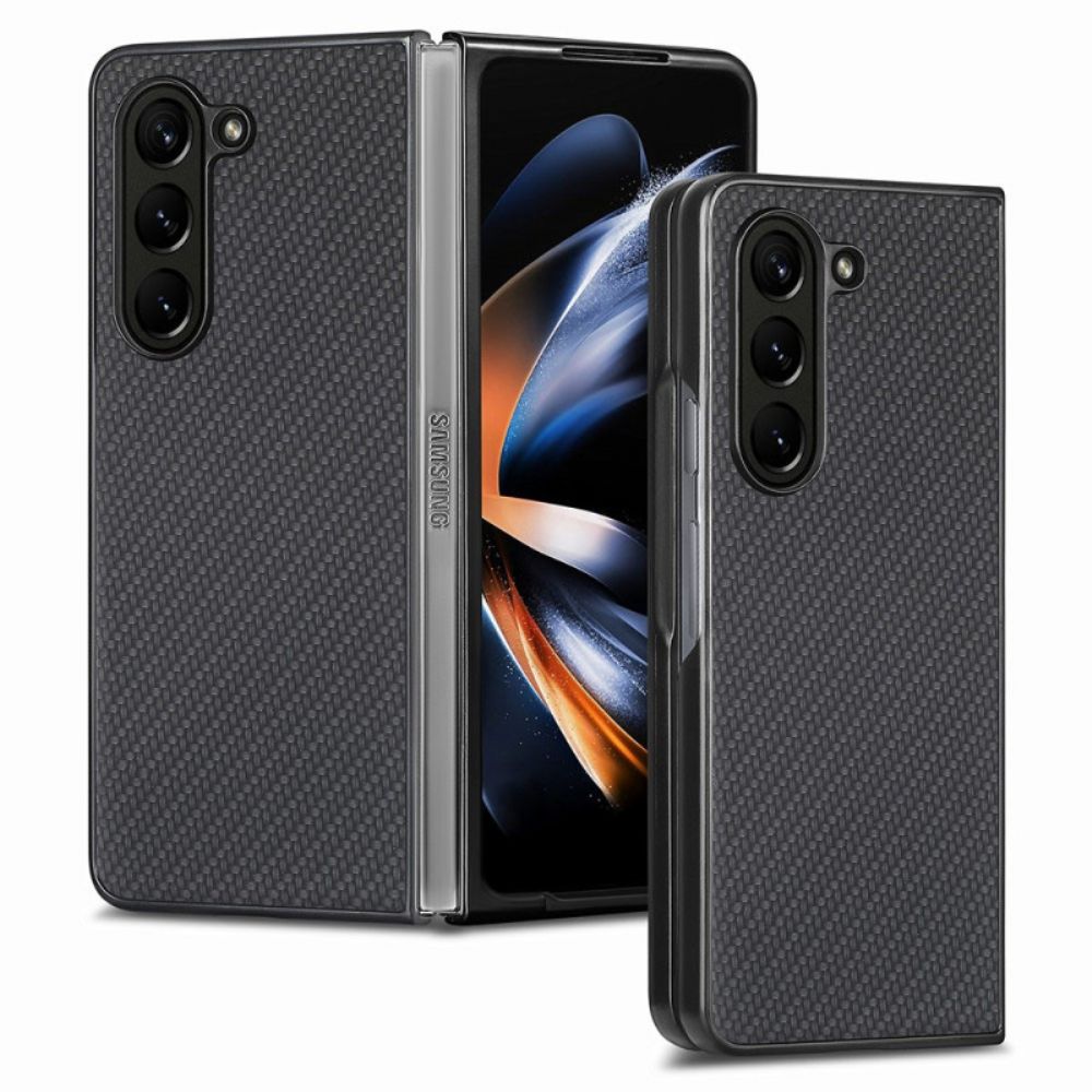 Hülle Samsung Galaxy Z Fold 5 Klassische Kohlefaser