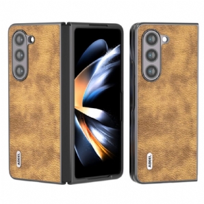 Hülle Samsung Galaxy Z Fold 5 Litschi-kunstleder Abeel