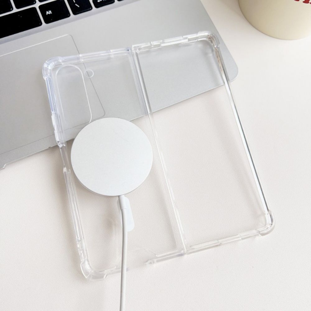 Hülle Samsung Galaxy Z Fold 5 Transparent Magsafe Kompatibel