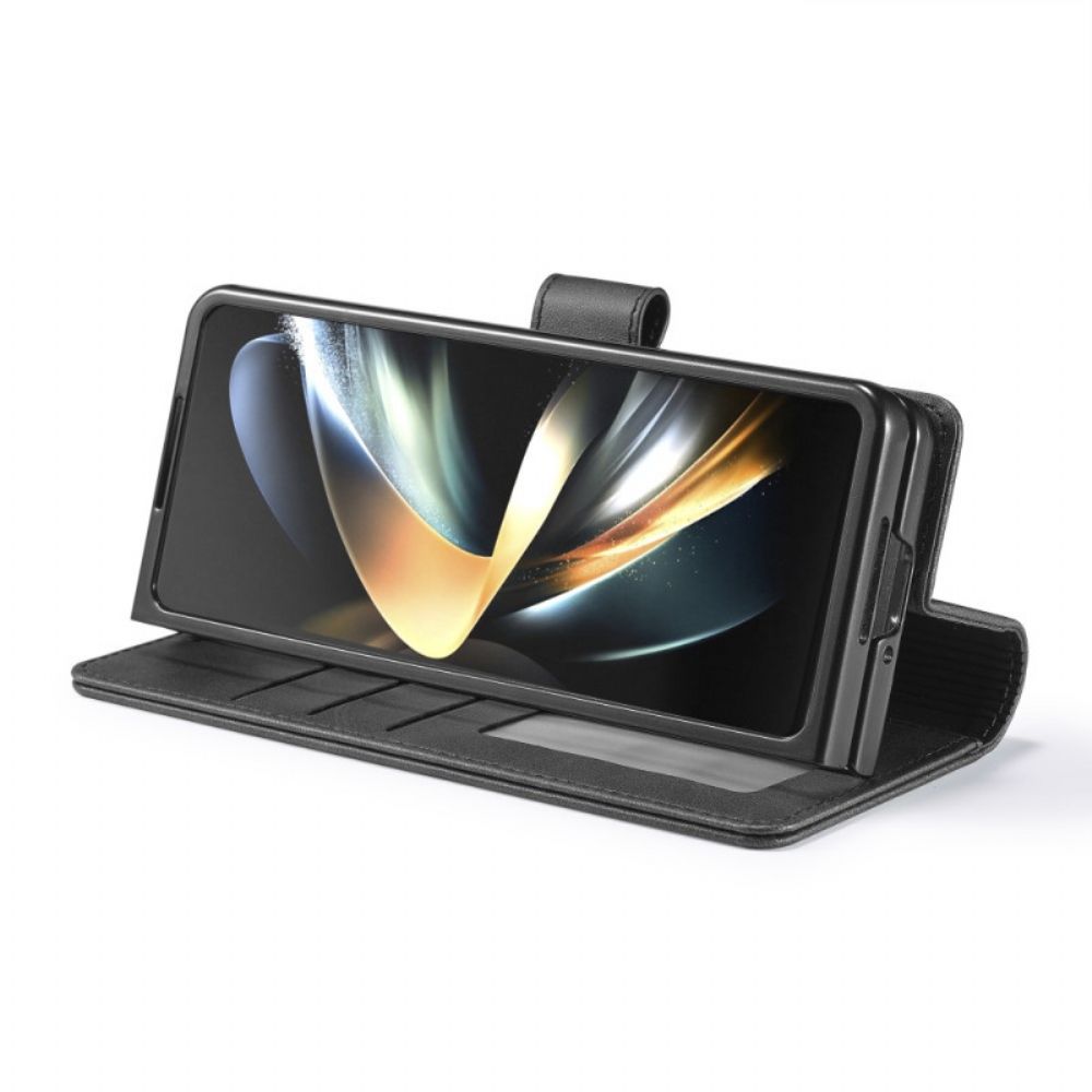 Lederhüllen Samsung Galaxy Z Fold 5 Handyhülle Lc.imeeke