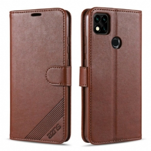 Flip Case Für Xiaomi Redmi 9C Azns Kunstleder