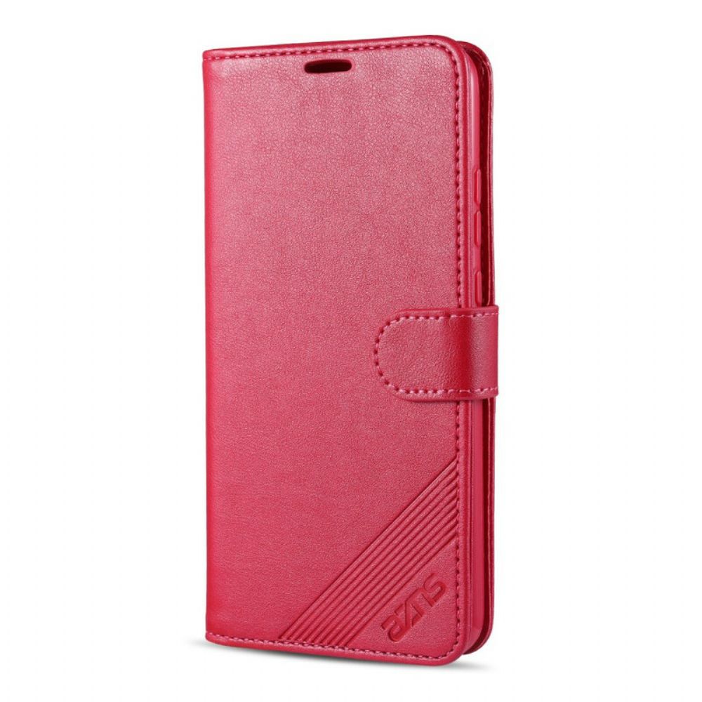 Flip Case Für Xiaomi Redmi 9C Azns Kunstleder