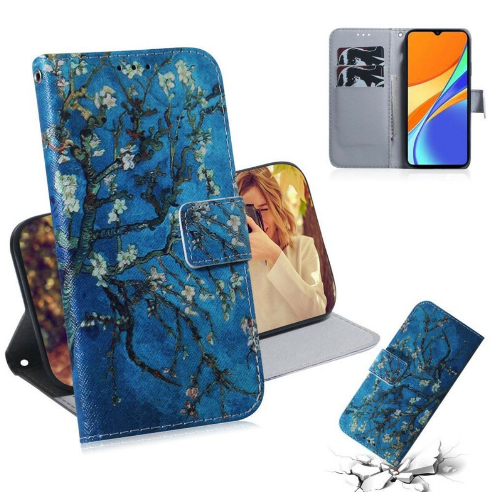 Flip Case Für Xiaomi Redmi 9C Blühender Ast