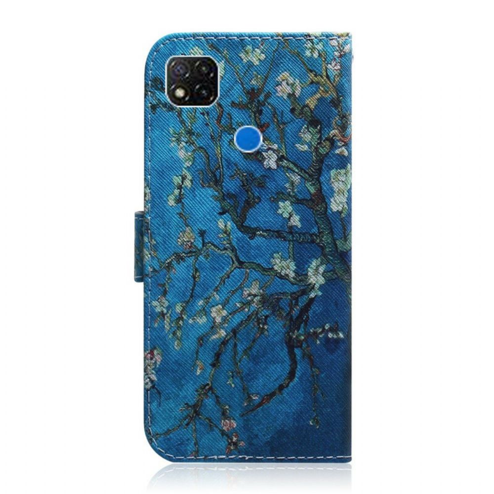 Flip Case Für Xiaomi Redmi 9C Blühender Ast