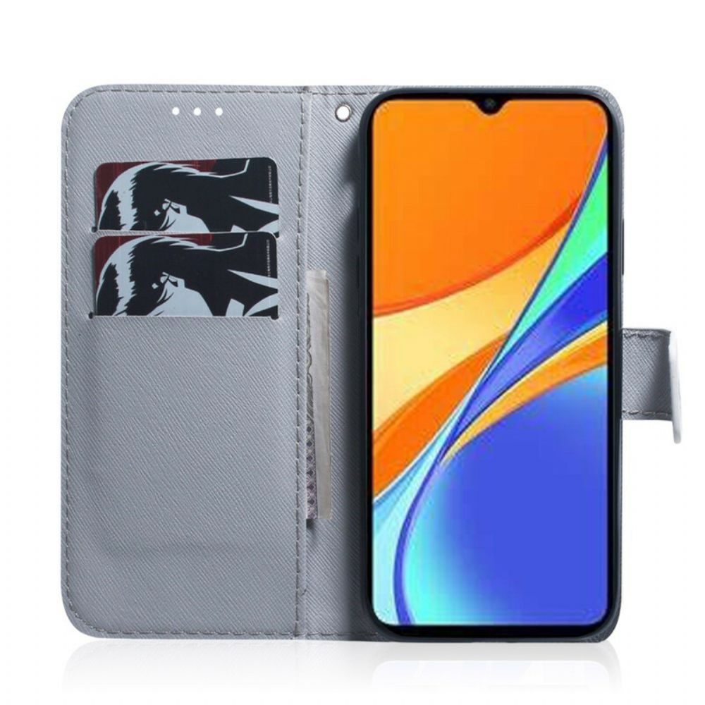 Flip Case Für Xiaomi Redmi 9C Blühender Ast