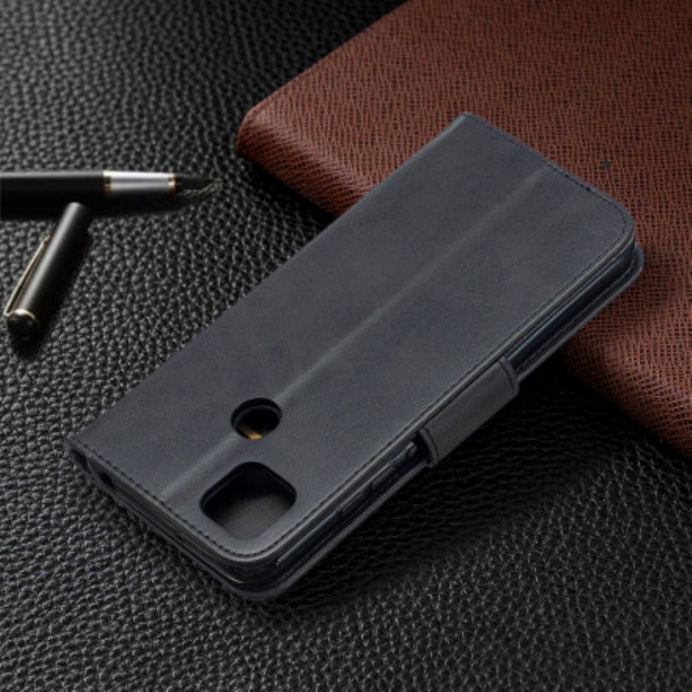 Flip Case Für Xiaomi Redmi 9C Flip Case Glatte Schräge Klappe