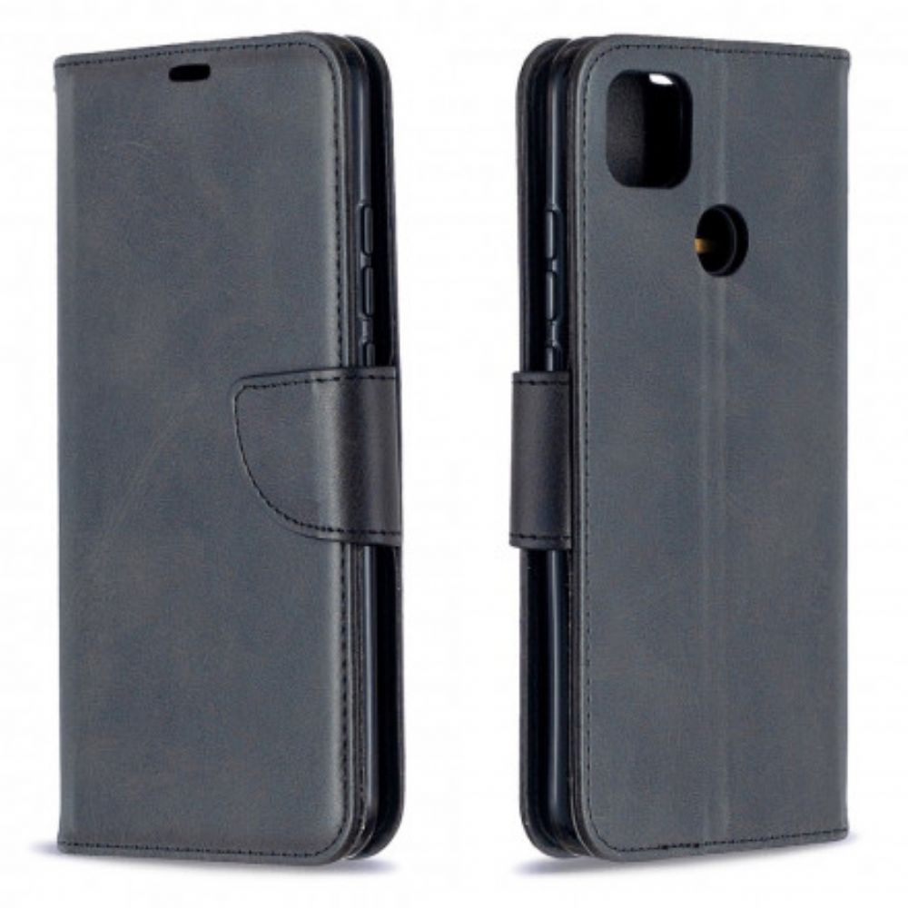 Flip Case Für Xiaomi Redmi 9C Flip Case Glatte Schräge Klappe