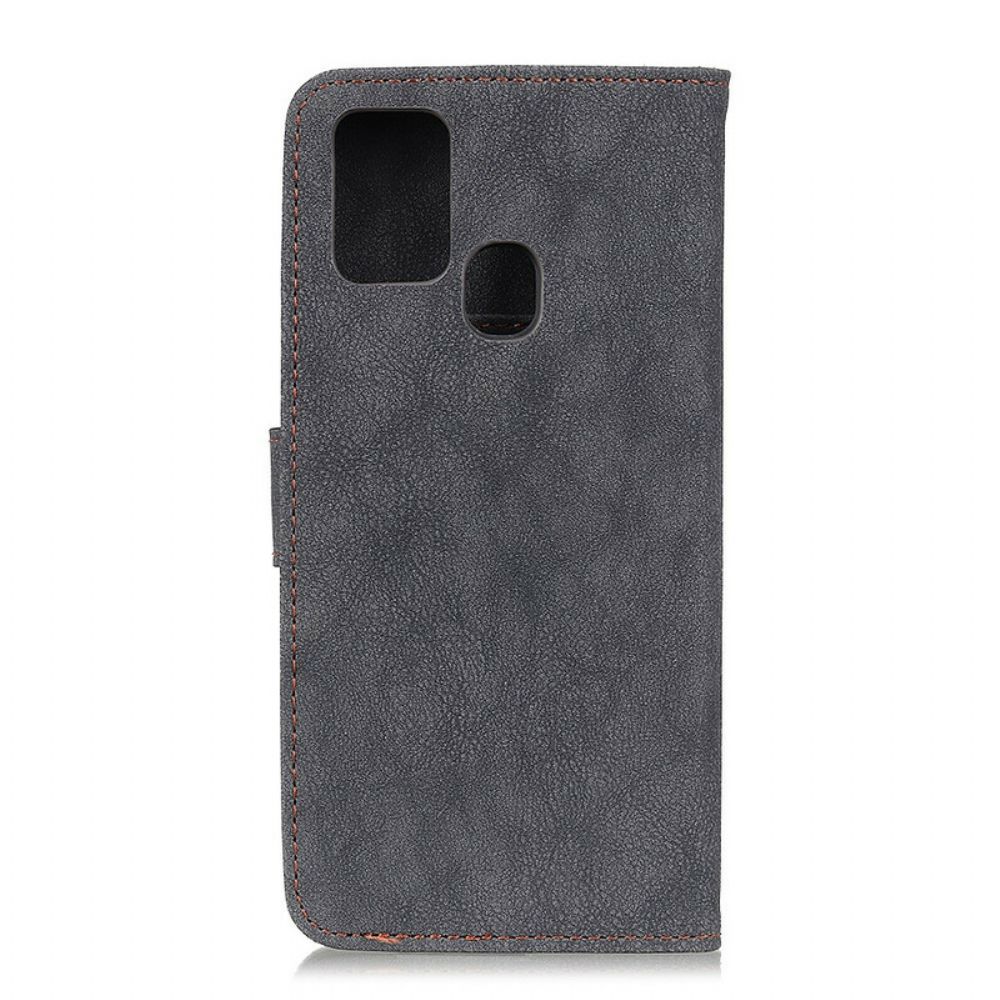 Flip Case Für Xiaomi Redmi 9C Khazneh Retro Spaltleder