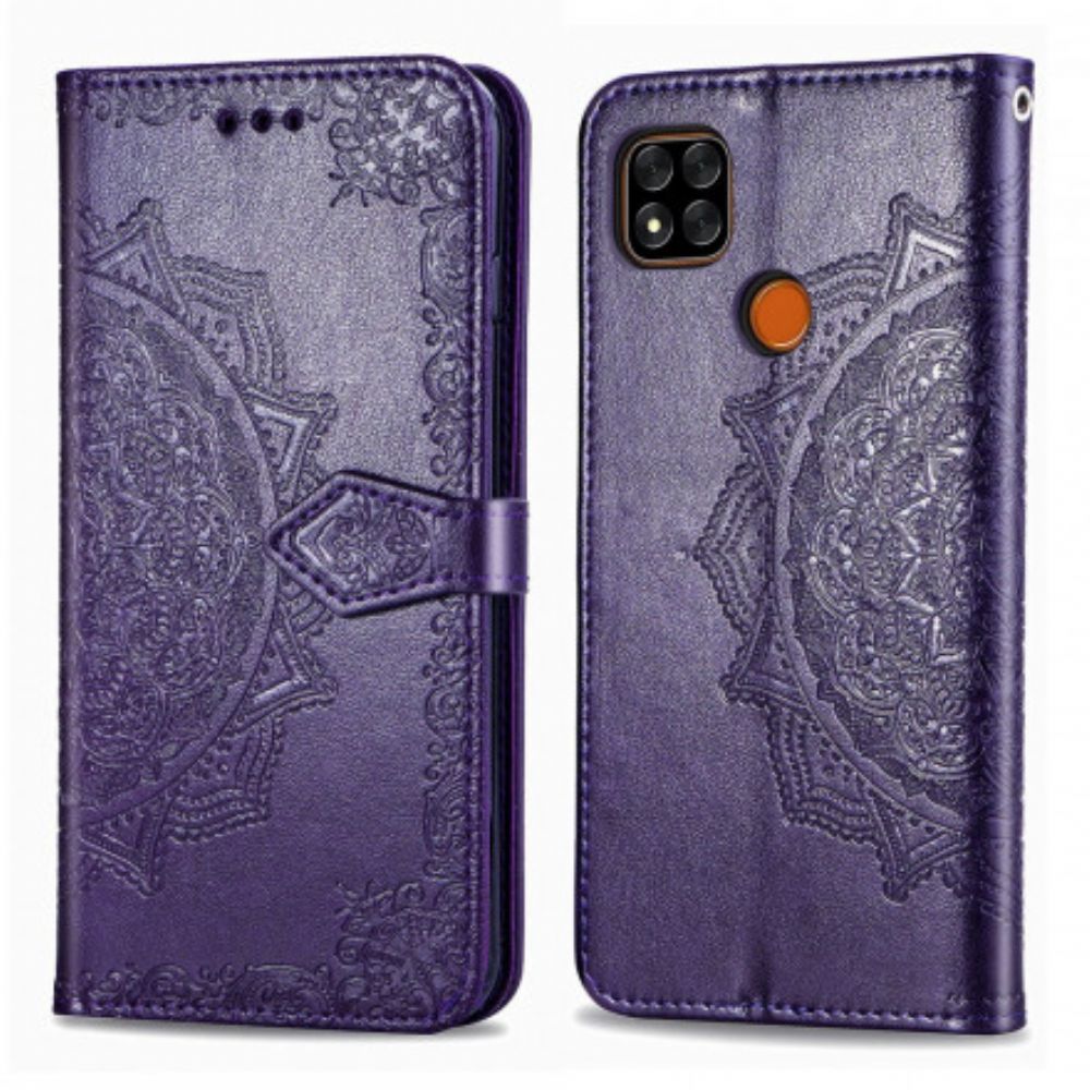 Flip Case Für Xiaomi Redmi 9C Mandala Aus Dem Mittelalter