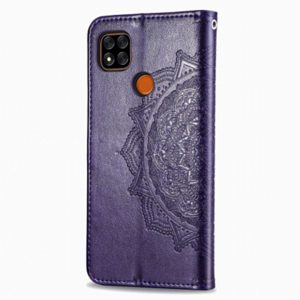 Flip Case Für Xiaomi Redmi 9C Mandala Aus Dem Mittelalter