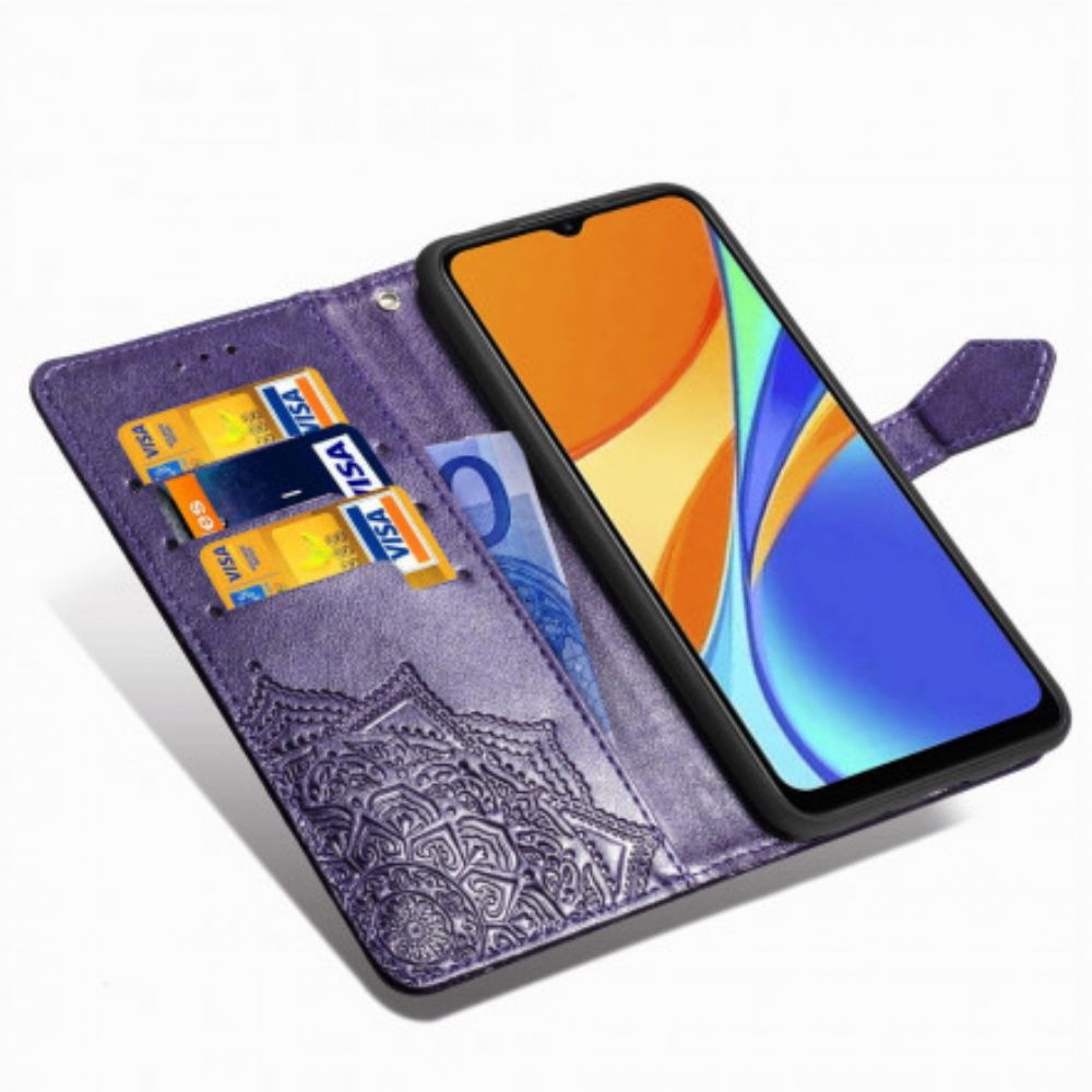 Flip Case Für Xiaomi Redmi 9C Mandala Aus Dem Mittelalter