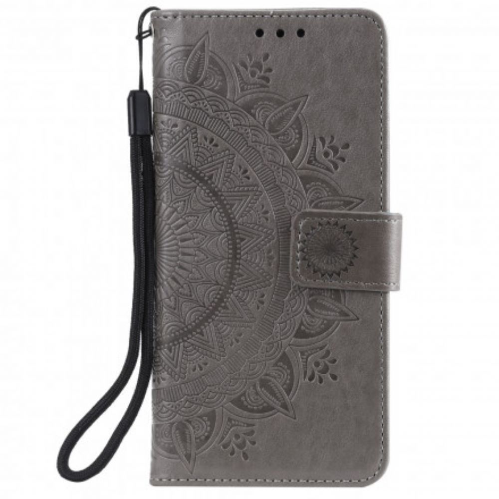 Flip Case Für Xiaomi Redmi 9C Sonnen-mandala