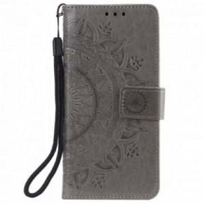 Flip Case Für Xiaomi Redmi 9C Sonnen-mandala