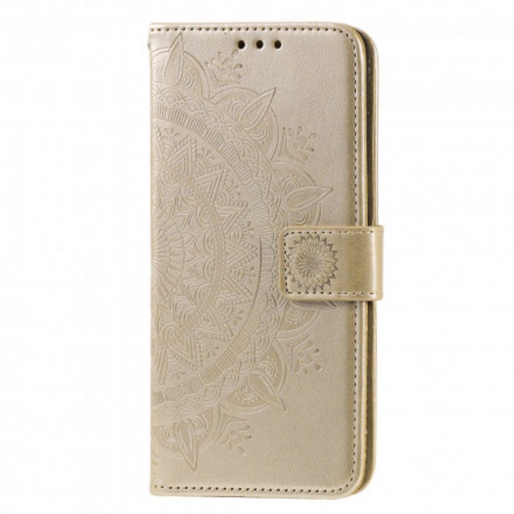 Flip Case Für Xiaomi Redmi 9C Sonnen-mandala