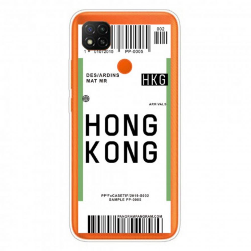 Handyhülle Für Xiaomi Redmi 9C Bordkarte Nach Hongkong