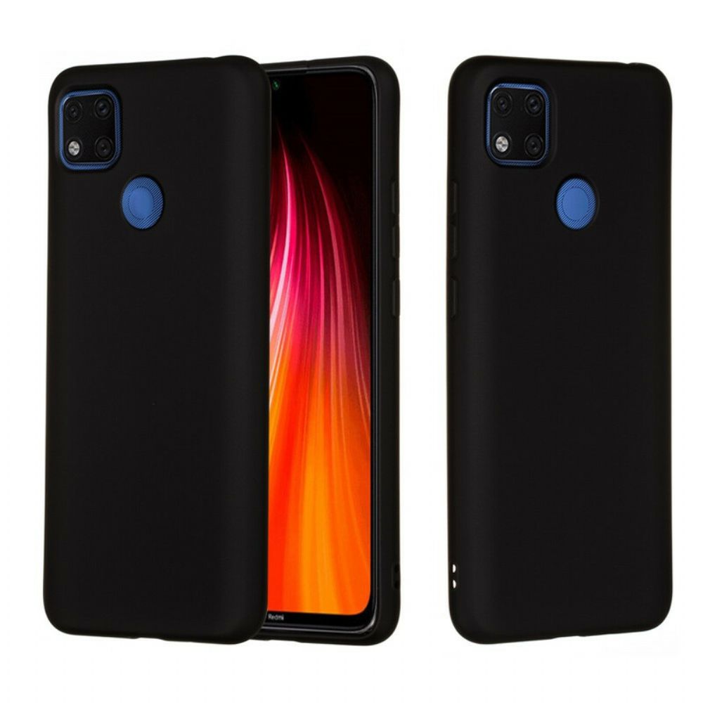 Handyhülle Für Xiaomi Redmi 9C Flüssigsilikon Mit Lanyard