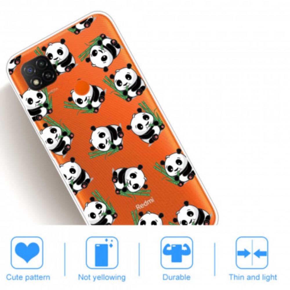 Handyhülle Für Xiaomi Redmi 9C Kleine Pandas