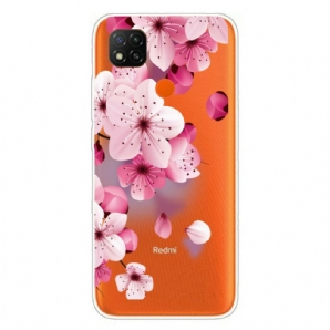 Handyhülle Für Xiaomi Redmi 9C Premium Blumen