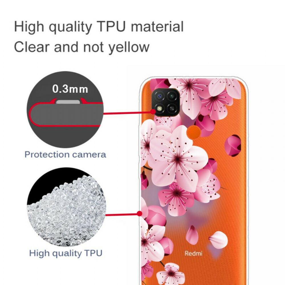 Handyhülle Für Xiaomi Redmi 9C Premium Blumen