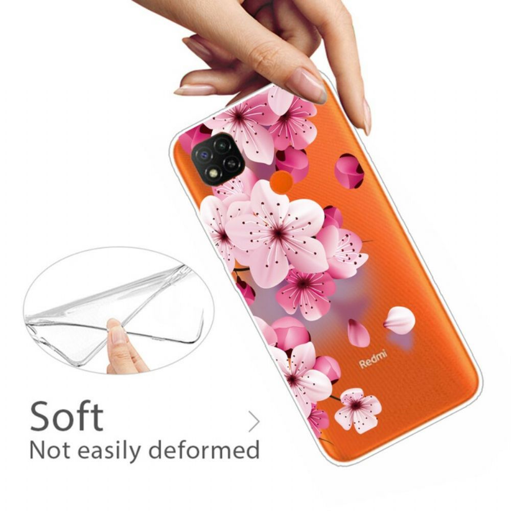 Handyhülle Für Xiaomi Redmi 9C Premium Blumen