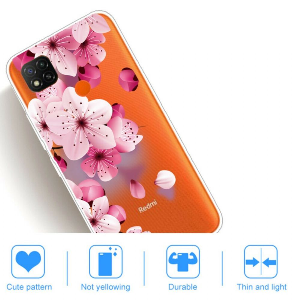 Handyhülle Für Xiaomi Redmi 9C Premium Blumen