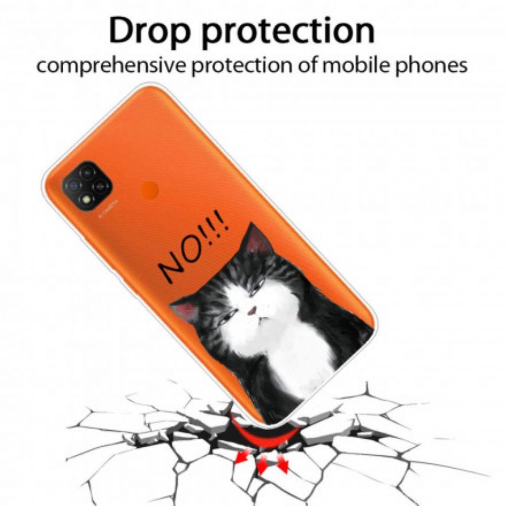 Hülle Für Xiaomi Redmi 9C Die Katze Die Nein Sagt