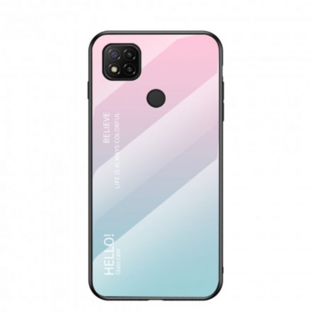 Hülle Für Xiaomi Redmi 9C Hallo Tempered Glass