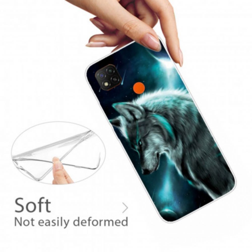 Hülle Für Xiaomi Redmi 9C Königlicher Wolf