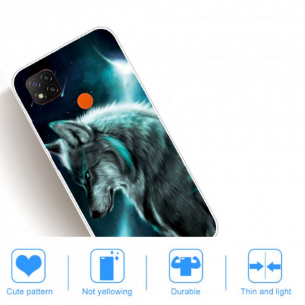 Hülle Für Xiaomi Redmi 9C Königlicher Wolf