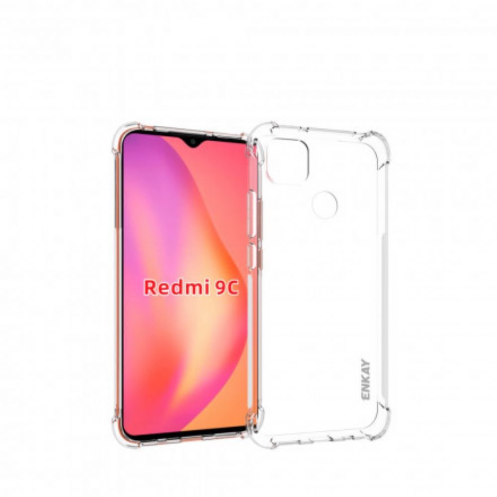 Hülle Für Xiaomi Redmi 9C Kombi- Und Gehärteter Glasschirm Enkay