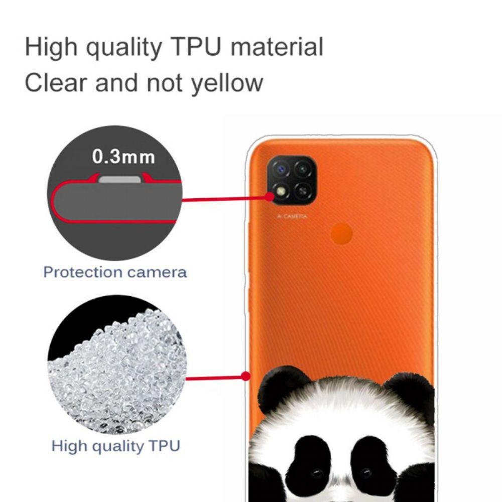 Hülle Für Xiaomi Redmi 9C Transparenter Panda