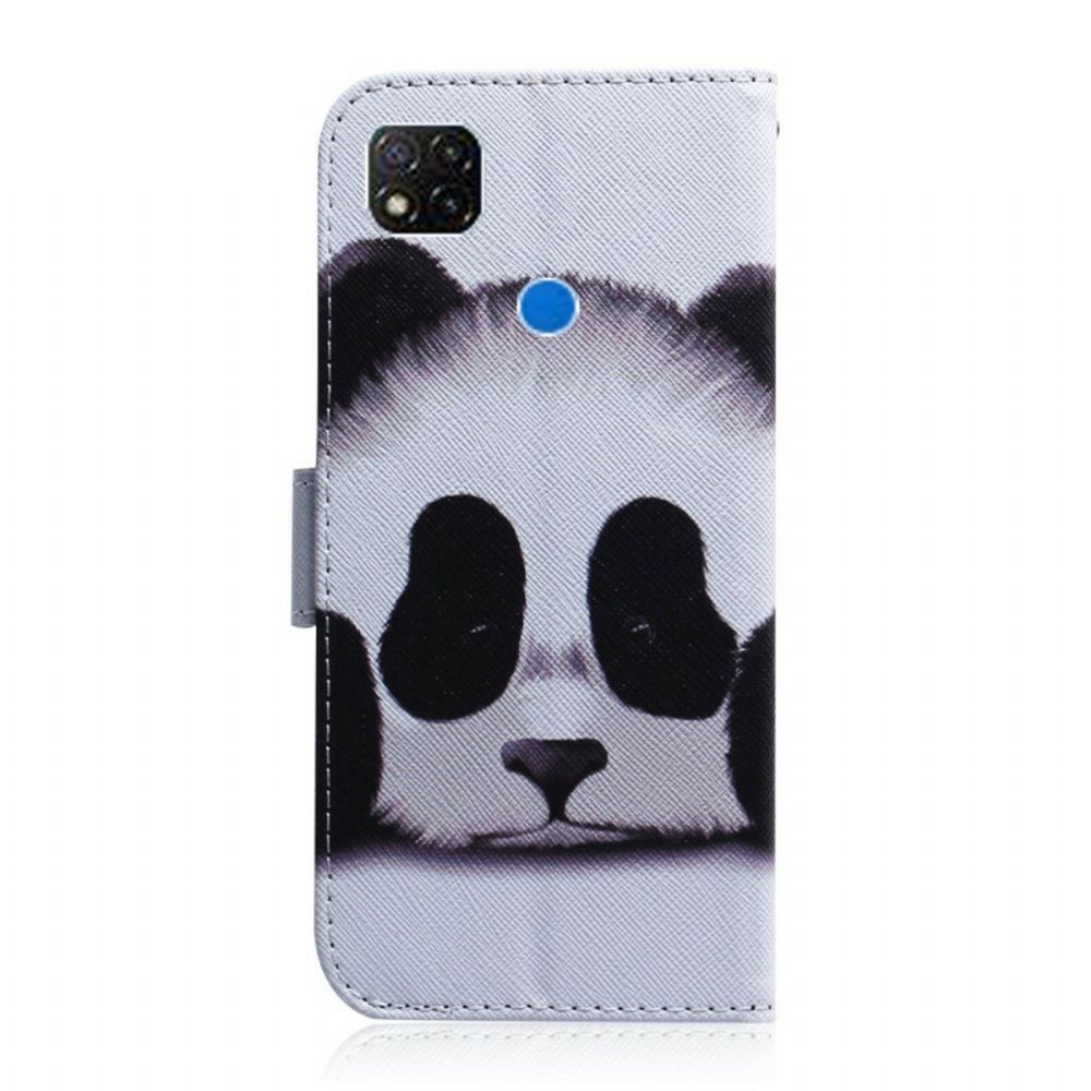 Lederhüllen Für Xiaomi Redmi 9C Panda-gesicht