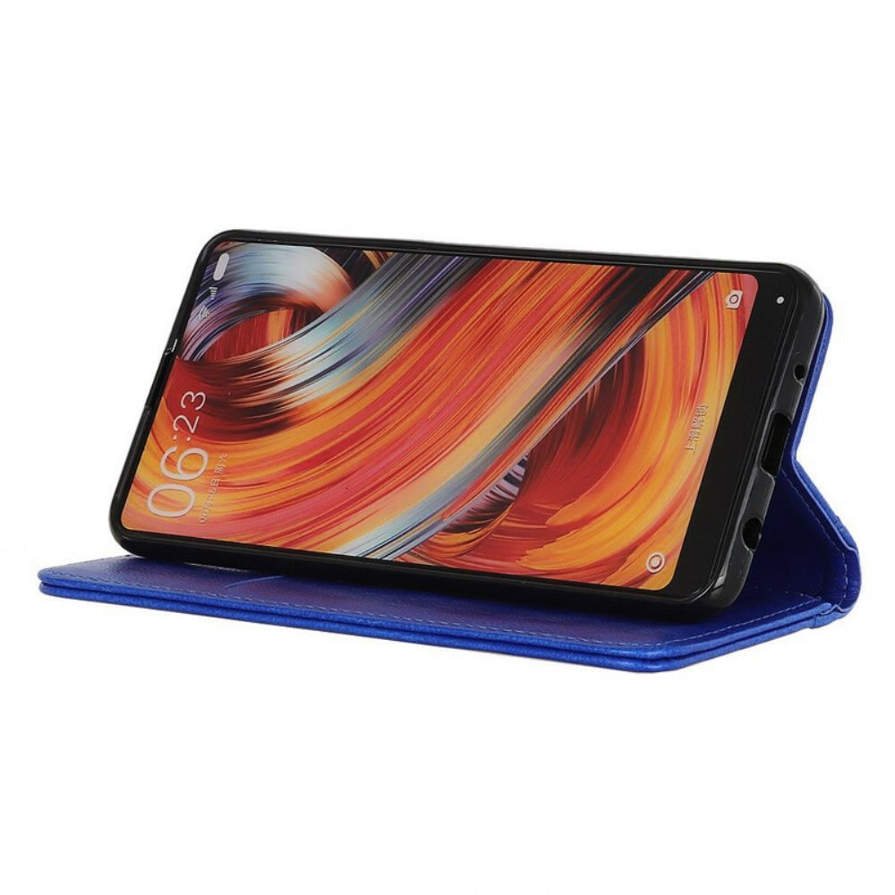 Schutzhülle Für Xiaomi Redmi 9C Flip Case Anhänger Aus Gespaltenem Litschi-leder